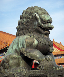 Statue in the Forbidden City