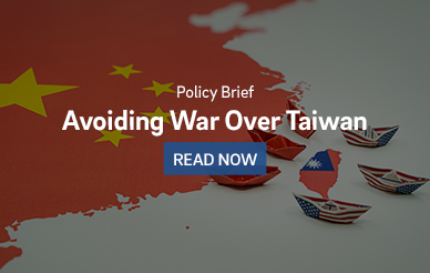 Cover image of map of China and Taiwan for policy brief 