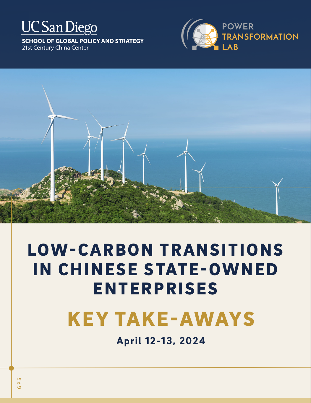 Cover for the report "Low-Carbon Transitions in Chinese State-Owned Enterprises"